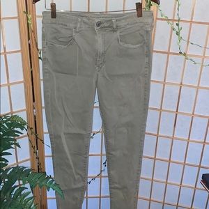 Olive green jeans
